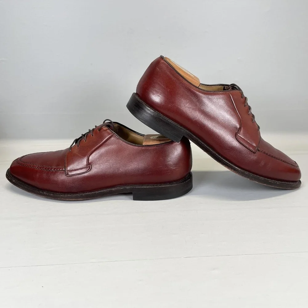 Johnston & Murphy Aristocraft Dress Shoes Mens Size 10 Brown Leather Split Toe